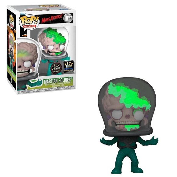 Funko Pop! Mars Attacks - Martian Soldier #1877 - Chase Variant - Picture 1 of 3